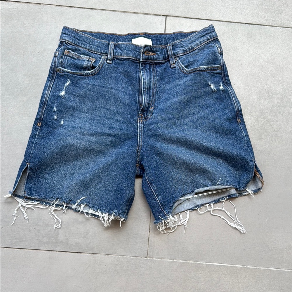Habitual Blue Jean Shorts Distressed High-Waisted